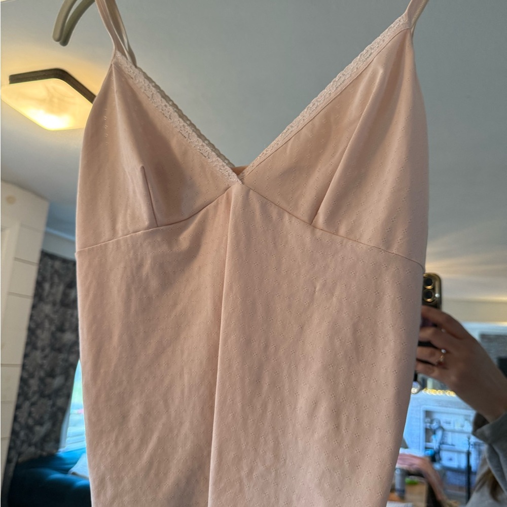 Nude Lace Trim Slip